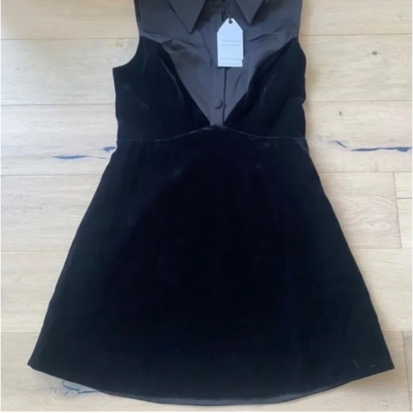 English Factory Black Velvet Dress - Picture 5 of 7